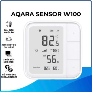 Cảm biến nhiệt độ, độ ẩm Aqara W100 có màn hình